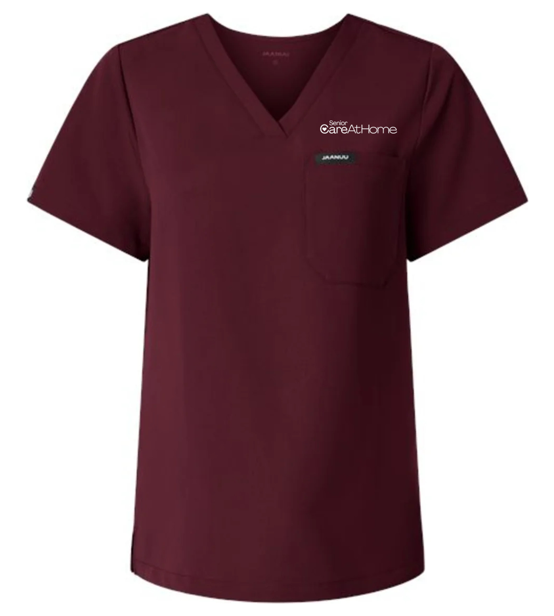 Jaanuu Women's Rhena Essential 1-Pocket Scrub V-Neck Top
