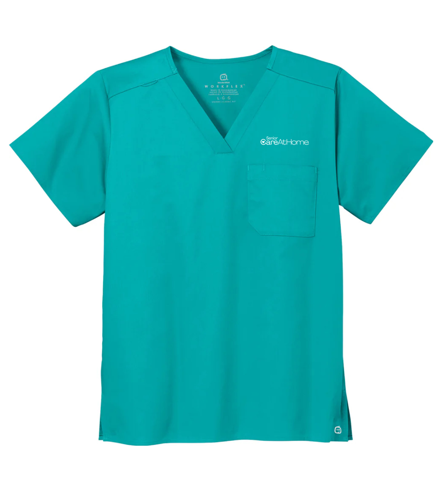 Wink Unisex WorkFlex Chest Pocket V-Neck Top